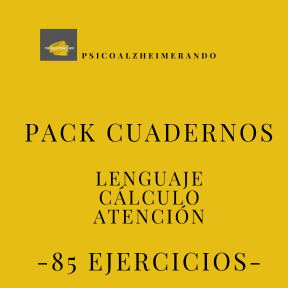 Pack de cuadernos: lenguaje, cálculo y atención